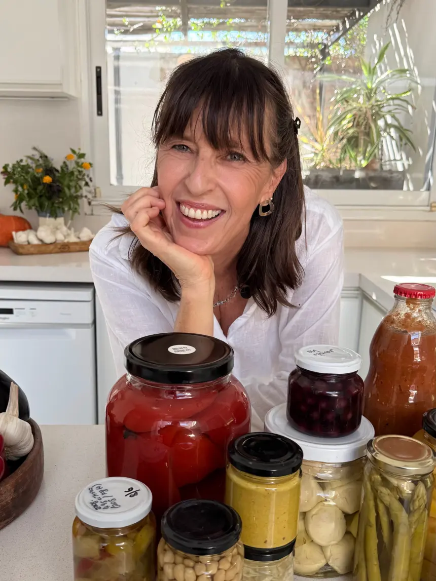 Giselle Bilesio en su cocina